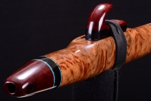 York Gum Burl Native American Flute, Minor, Mid A-4, #H32A